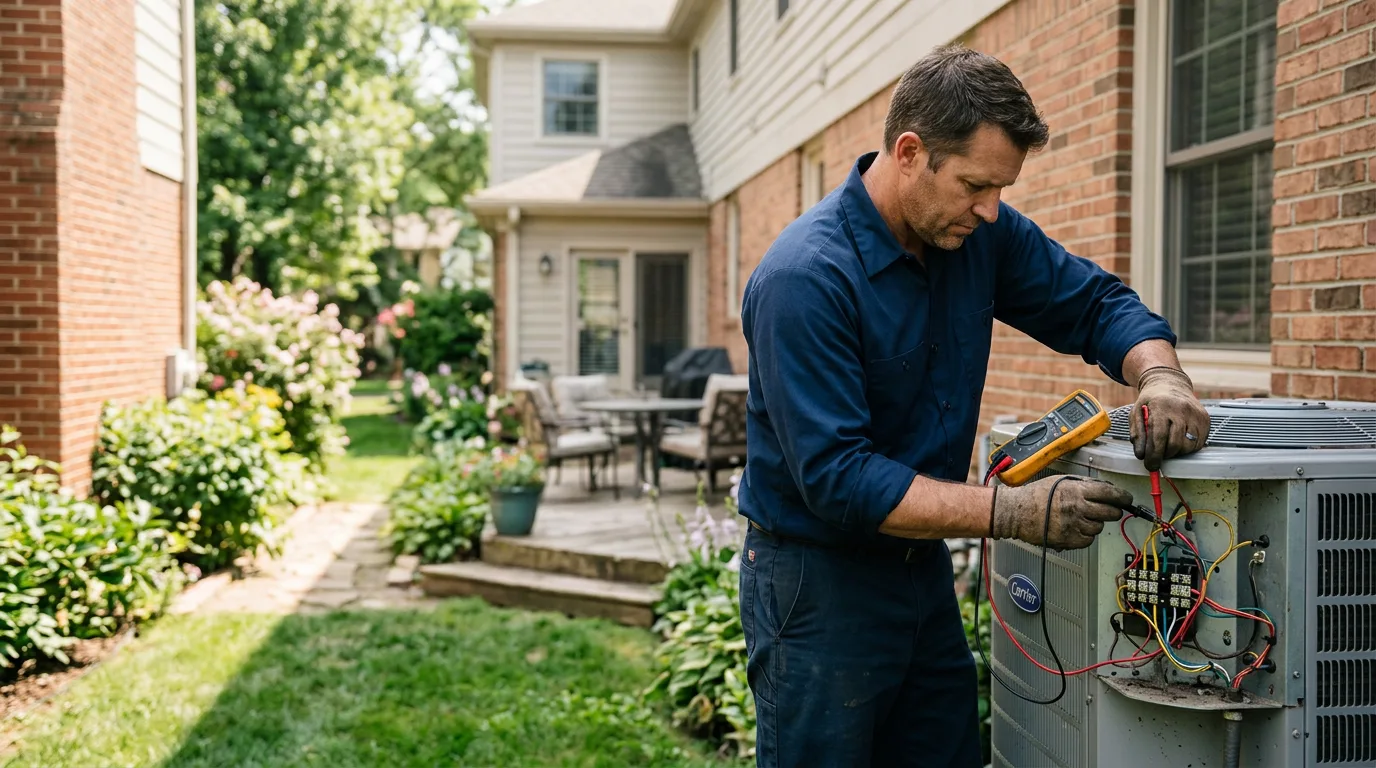 HVAC technician working near Plainfield, IN